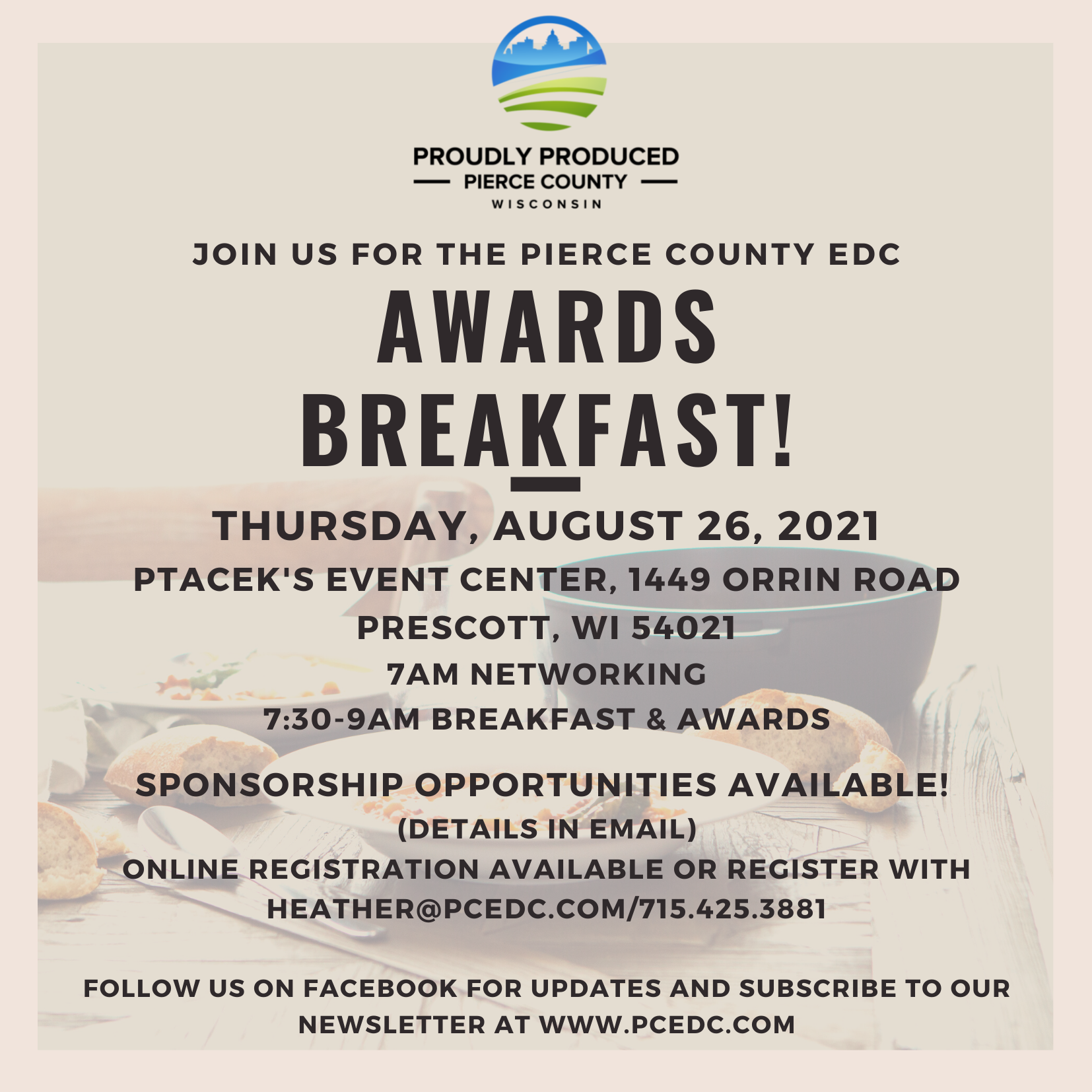 Pierce County EDC Awards Breakfast 1 Its time for our 1 1