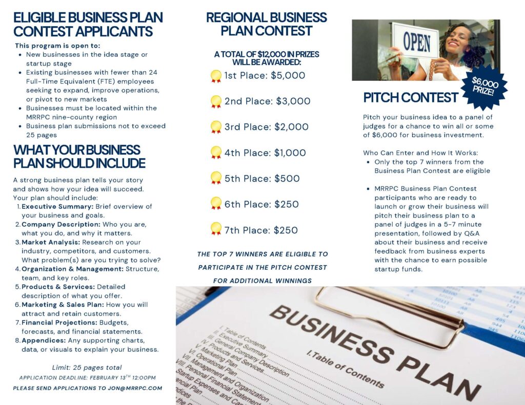 Pitch Contest 2 MRRPC Plan and Pitch Contest Trifold Page 2